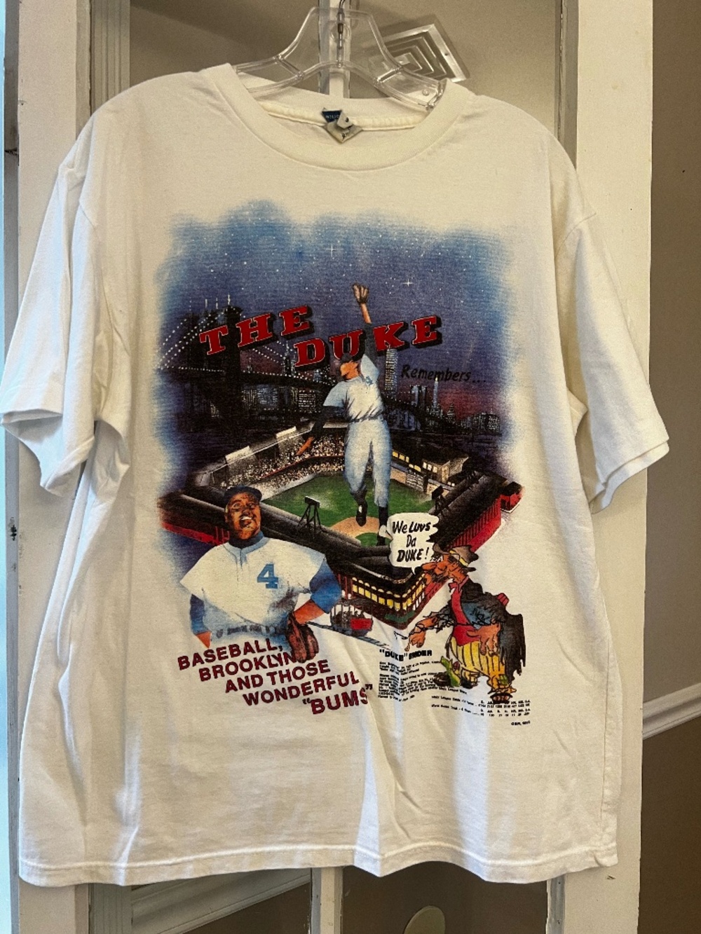 Vintage Brooklyn Dodgers Duke Snider "The Duke Remembers" T-Shirt Large